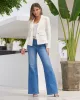 Malibu High-Rise Palazzo Jean Medium Wash sold by Boston Proper