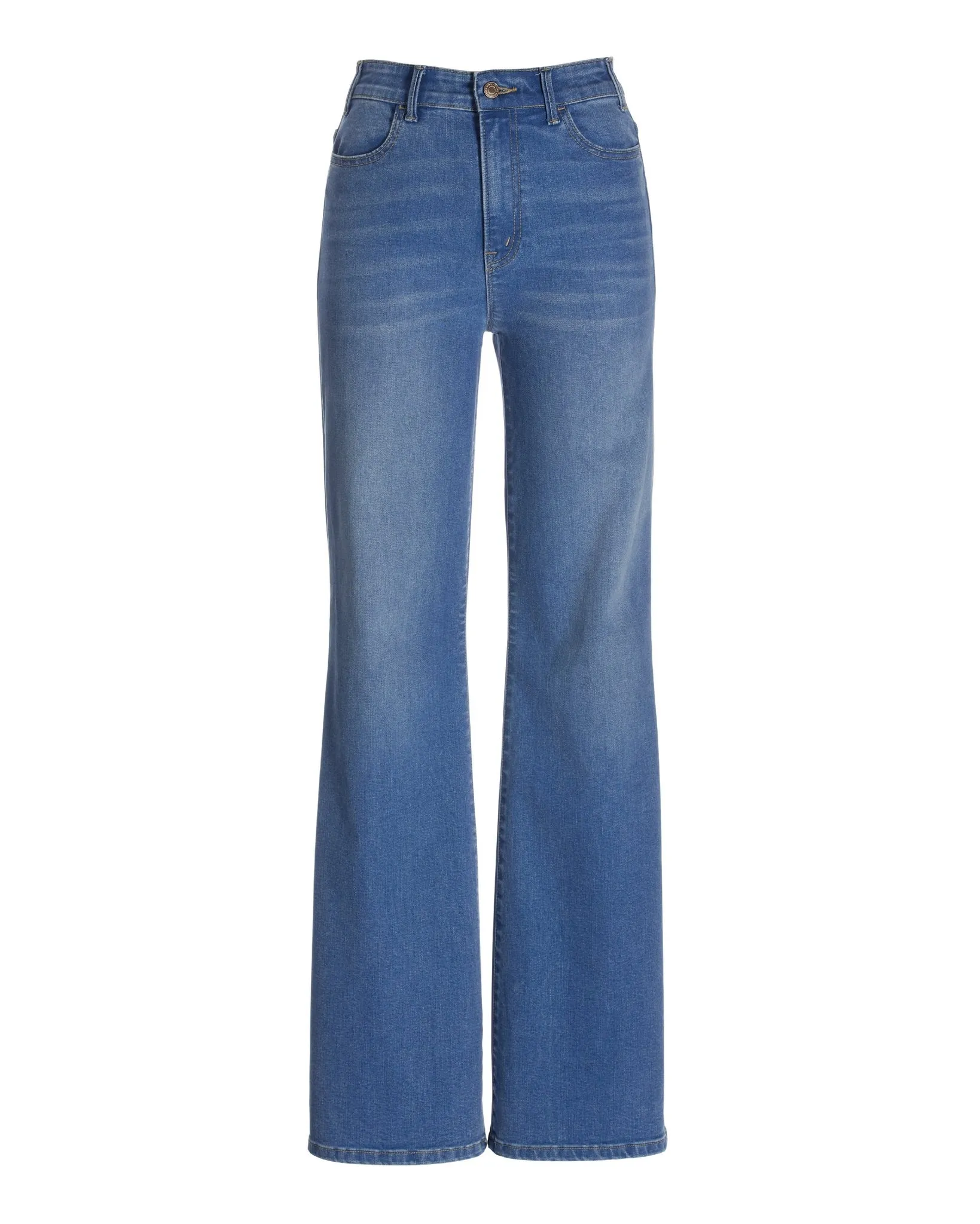 Malibu High-Rise Palazzo Jean Medium Wash sold by Boston Proper product image thumbnail 2