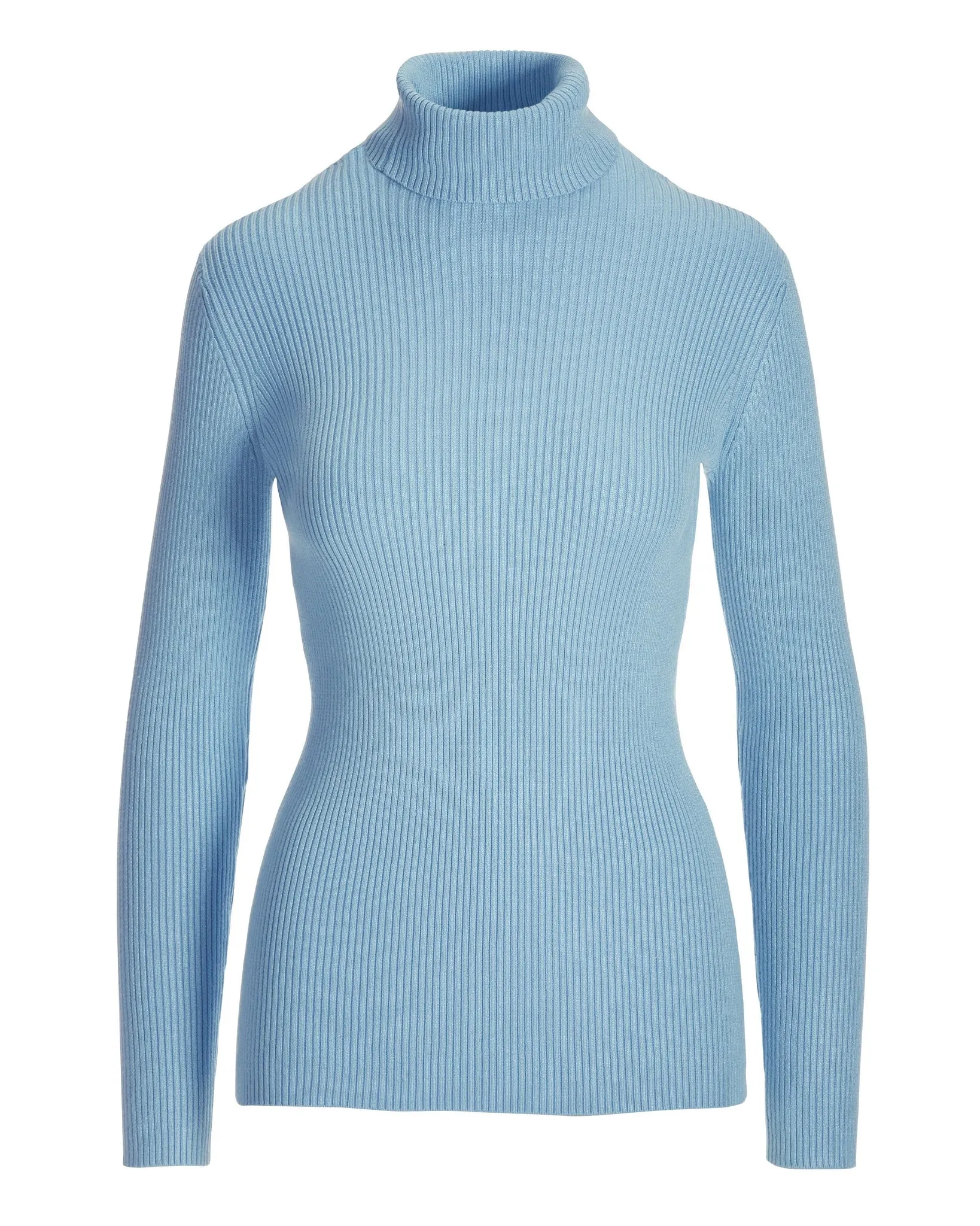 Ribbed Turtleneck Sweater Airy Blue sold by Boston Proper product image thumbnail 2