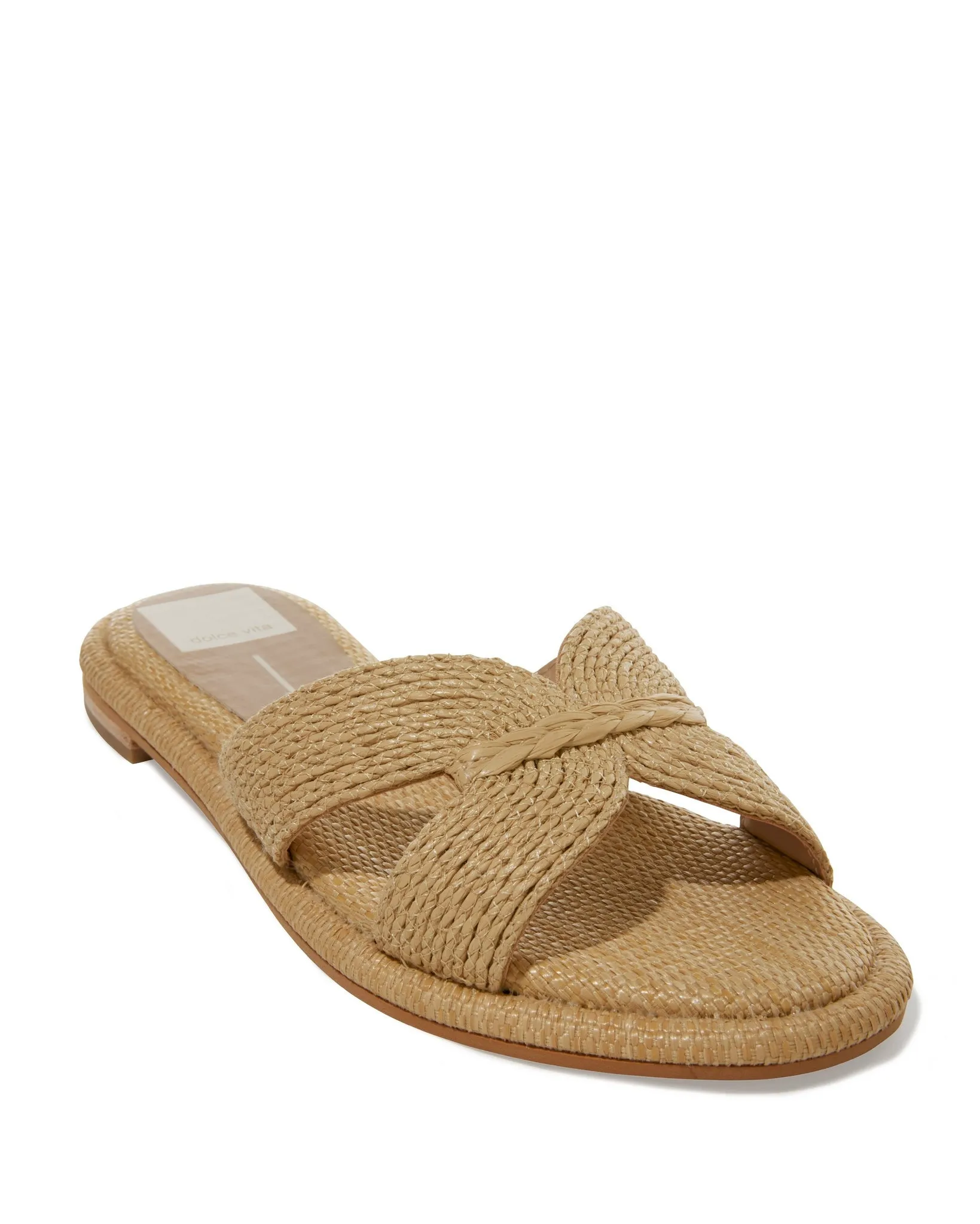 Raffia Slide Sandal Light Natural sold by Boston Proper