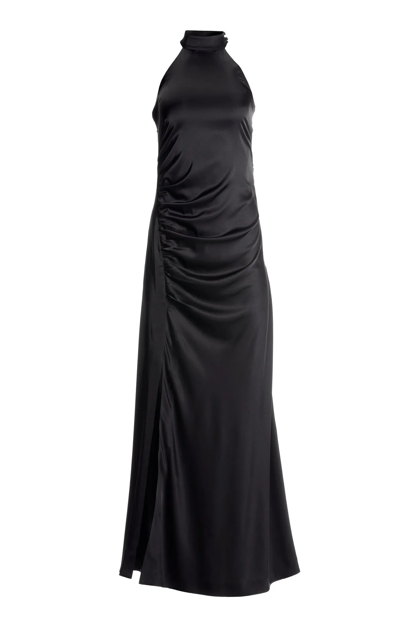Charm Ruched High Neck Maxi Black sold by Boston Proper product image thumbnail 2