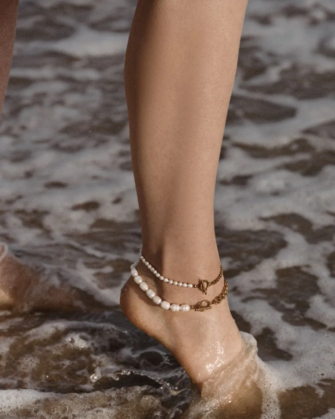 FRESHWATER PEARL ANGEL ANKLET sold by Boston Proper product image thumbnail 2