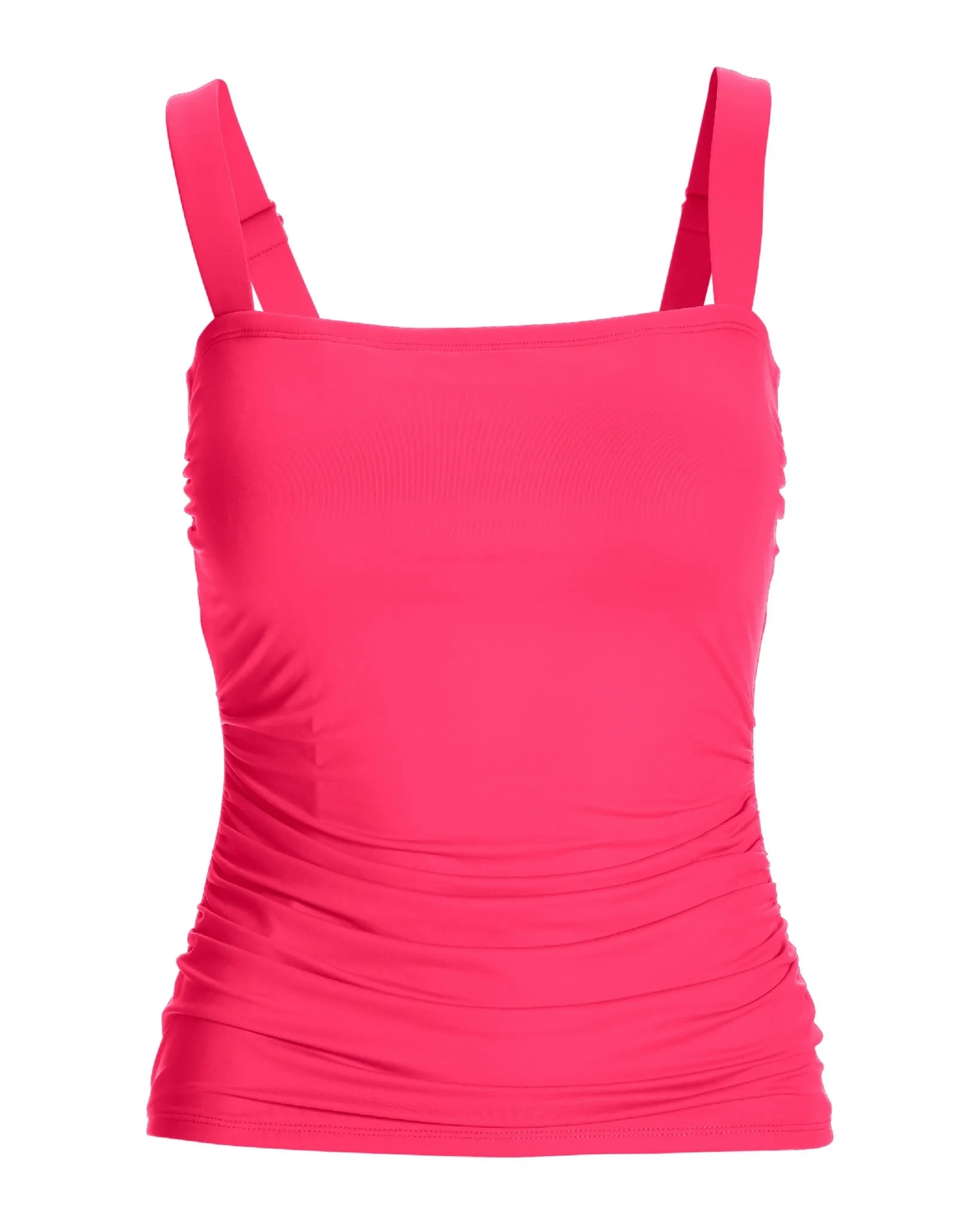 Swim Sense Square-Neck Tankini Top Fandango Pink sold by Boston Proper product image thumbnail 2