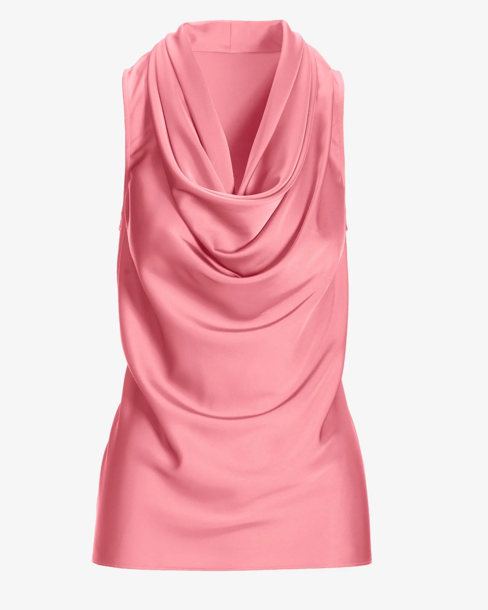 Marilyn Cowl-Neck Charmeuse Blouse Rose Shadow sold by Boston Proper product image thumbnail 2