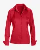 Sophia Button-Up Charmeuse Blouse Tomato Red sold by Boston Proper