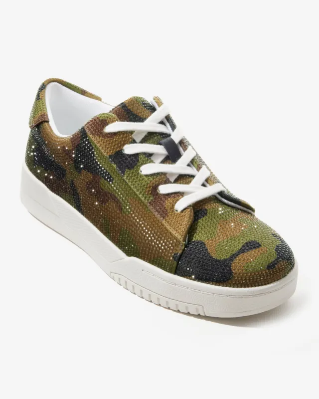 Camo Rhinestone Sneaker Multi sold by Boston Proper