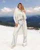 Malibu Faux Leather Wide Leg Five Pocket Pant Silver sold by Boston Proper