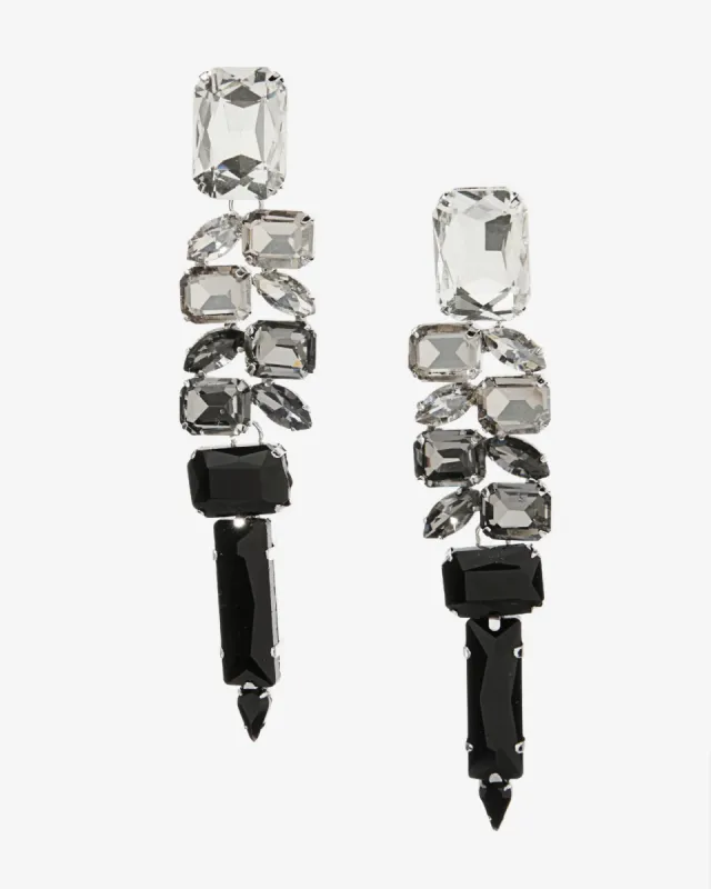 Gem Drop Earring Black Multi sold by Boston Proper