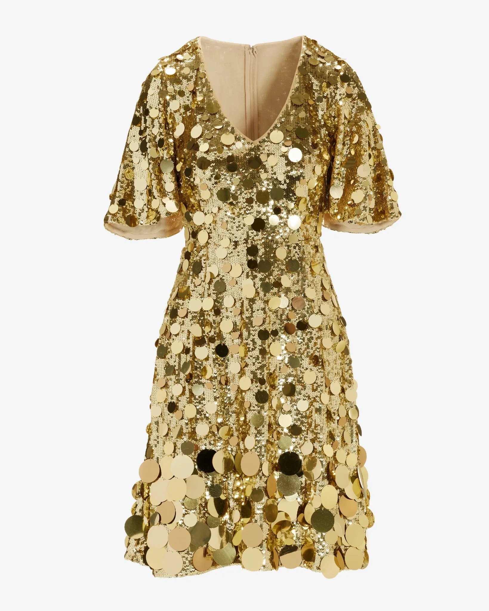 Effortless Glamour Paillette A Line Dress Gold sold by Boston Proper product image thumbnail 2