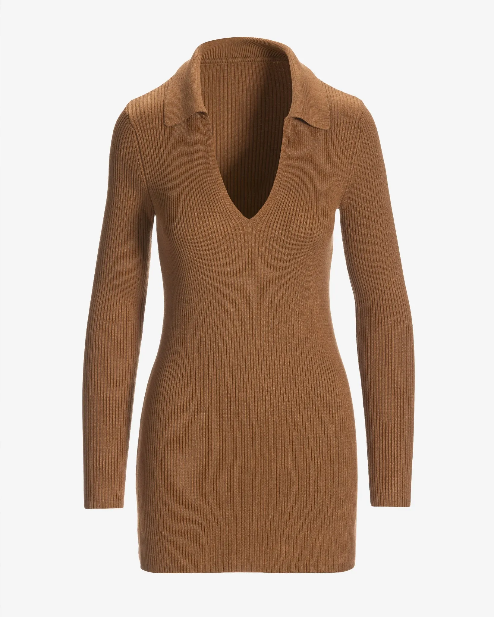 Ribbed Collar Tunic Sweater Thrush sold by Boston Proper product image thumbnail 2