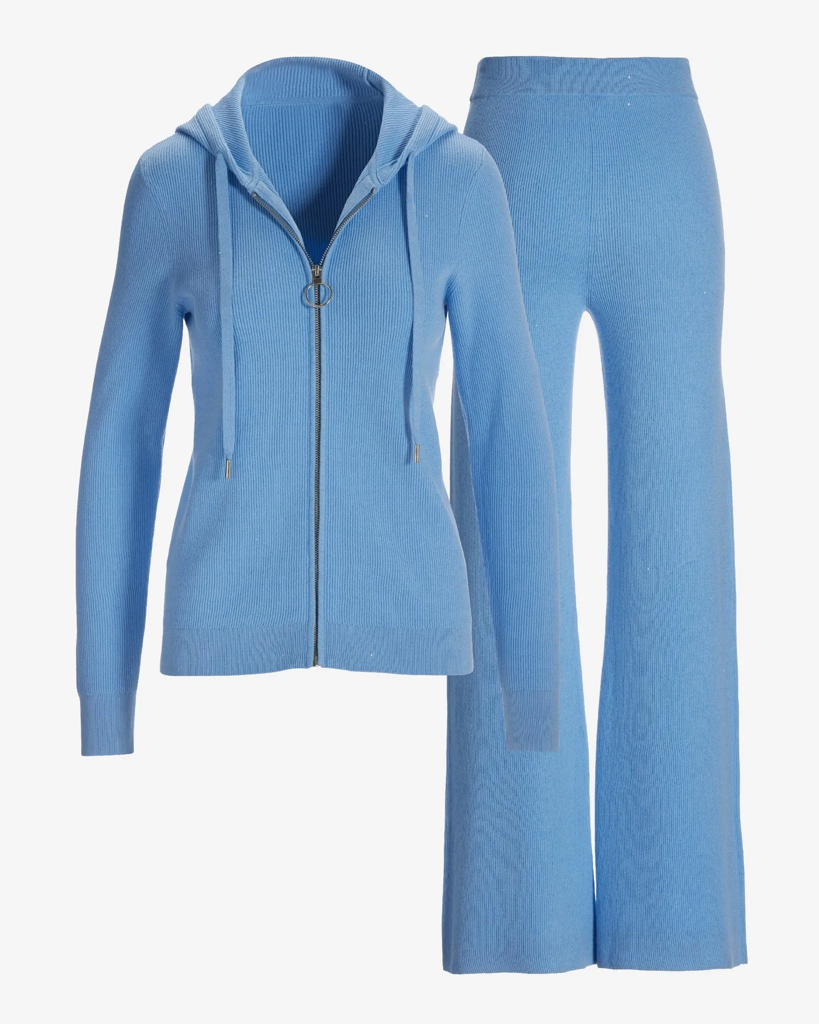 Mini Sequin Sweater Lounge Set Clear Blue Sky sold by Boston Proper product image thumbnail 2