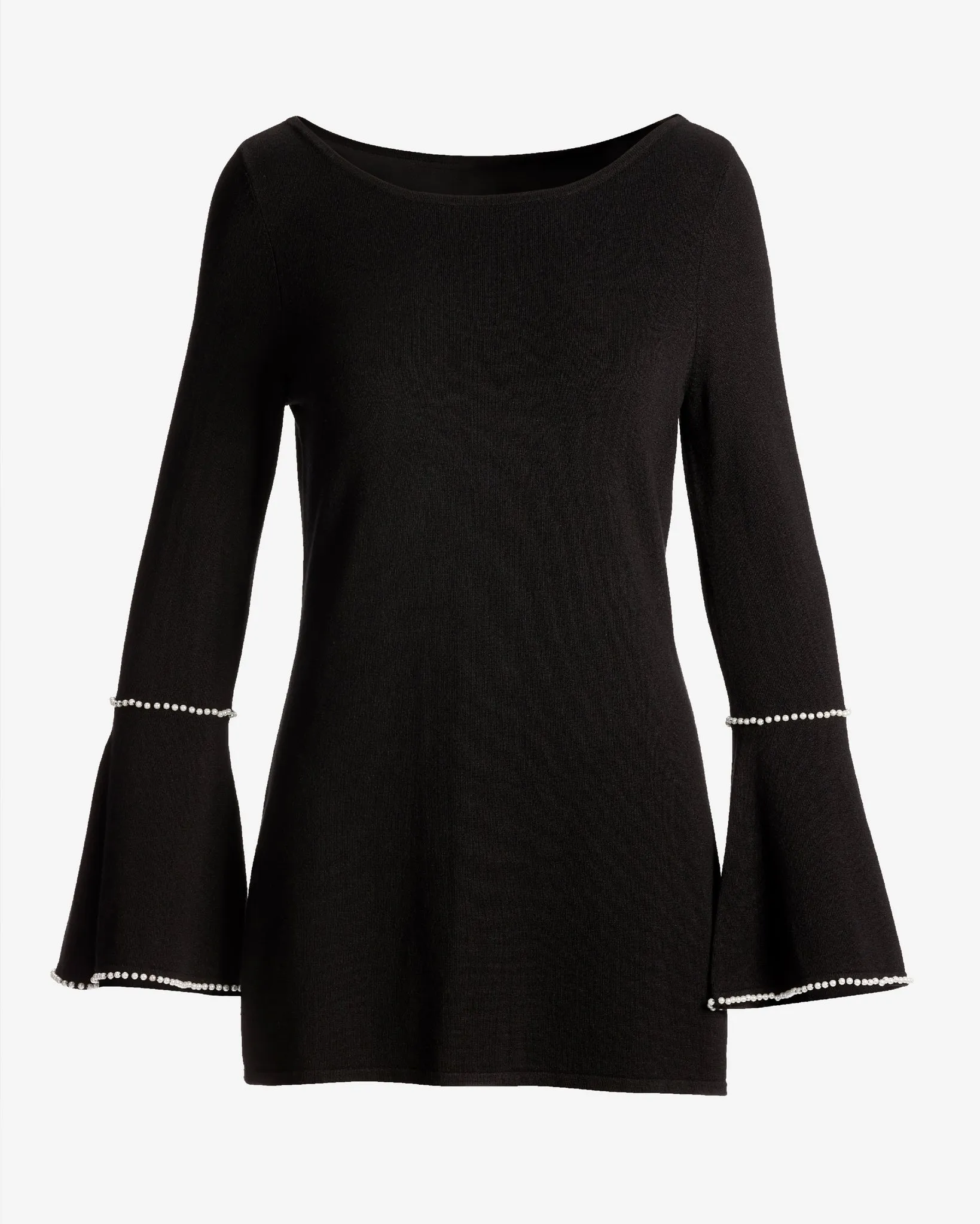 Pearl Flare Sleeve Tunic Black sold by Boston Proper product image thumbnail 2