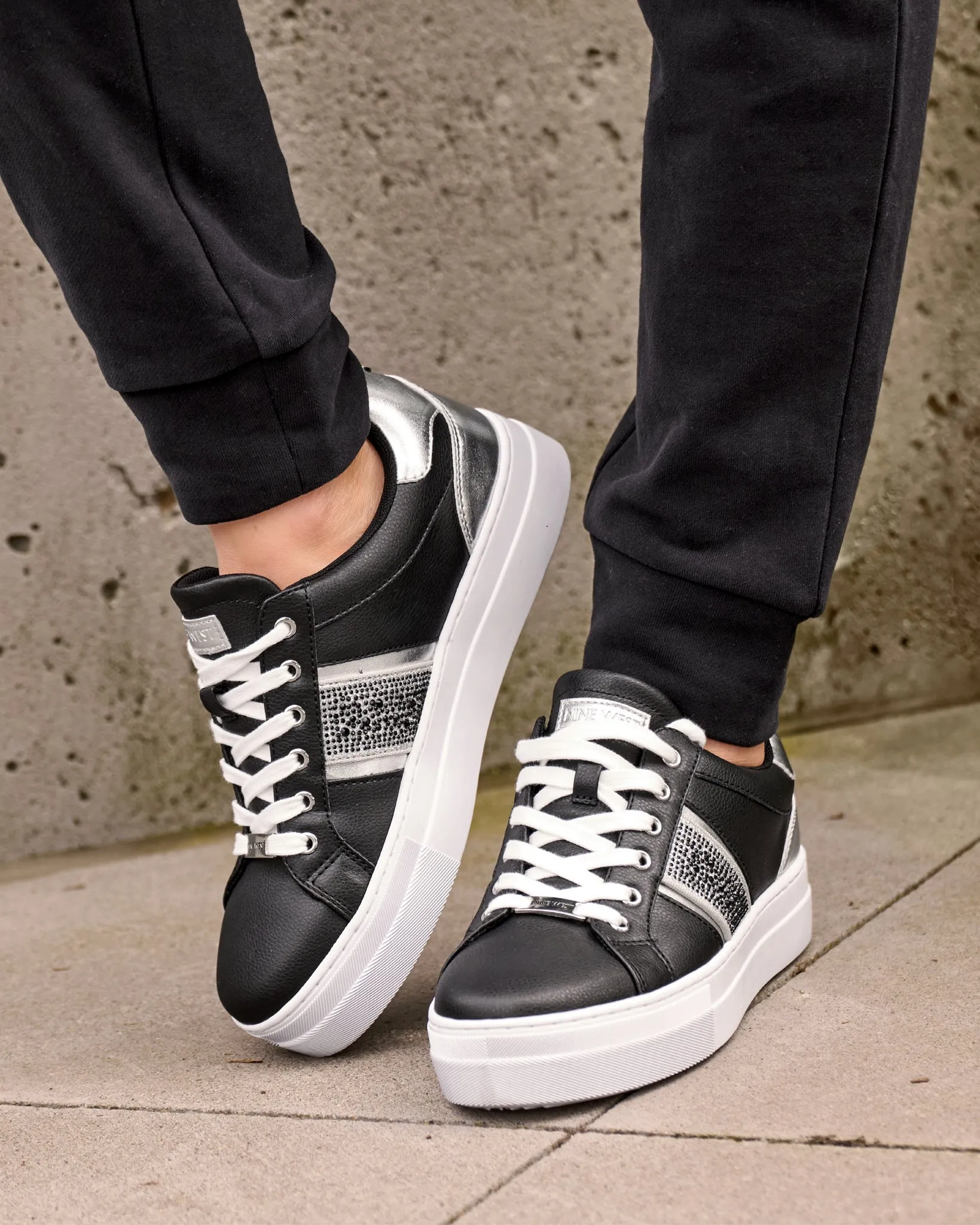 Embellished Casual Sneaker Black sold by Boston Proper product image thumbnail 2