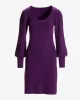 Scoop Neck Balloon Sleeve Sweater Dress Grape Juice sold by Boston Proper