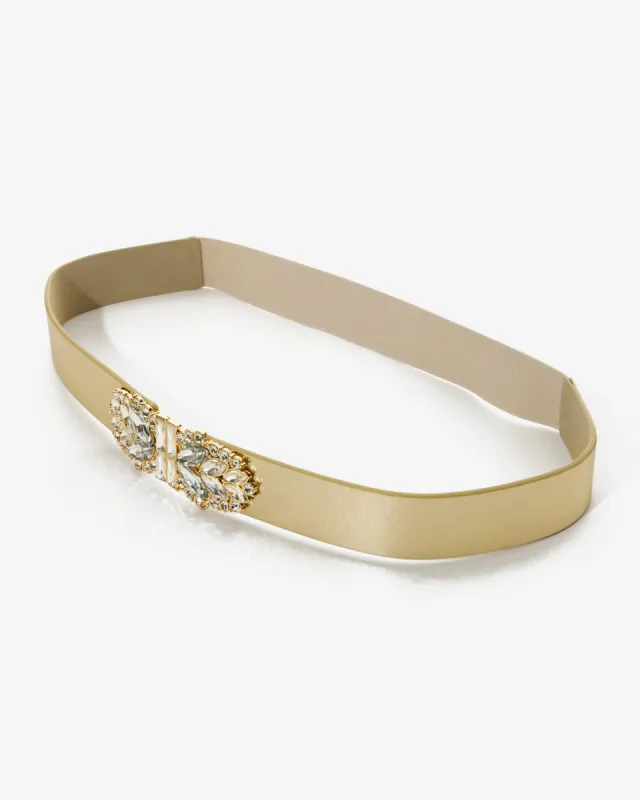 Jeweled Buckle Belt Multi sold by Boston Proper