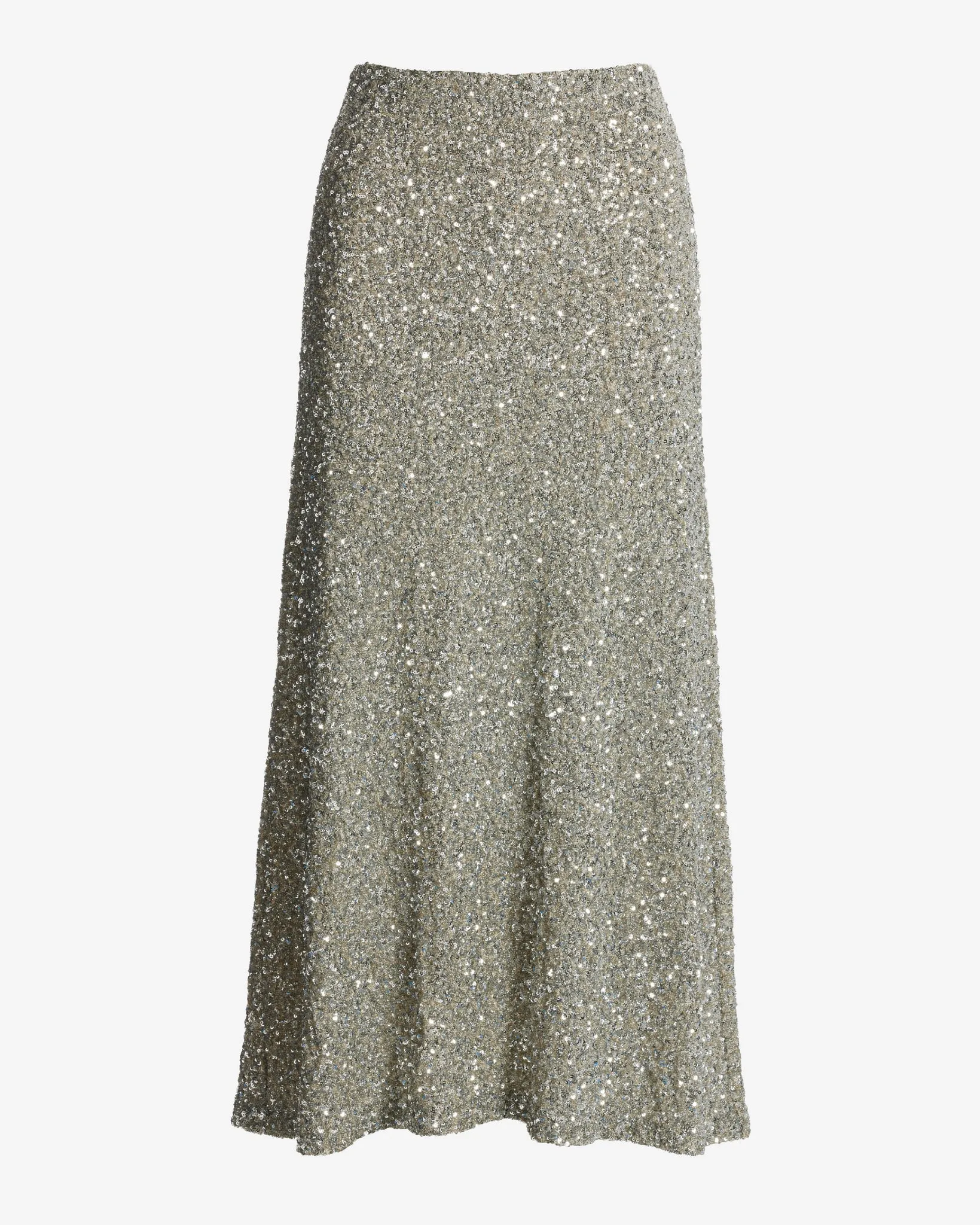 Sequin Midi Skirt Silver Ice sold by Boston Proper product image thumbnail 2