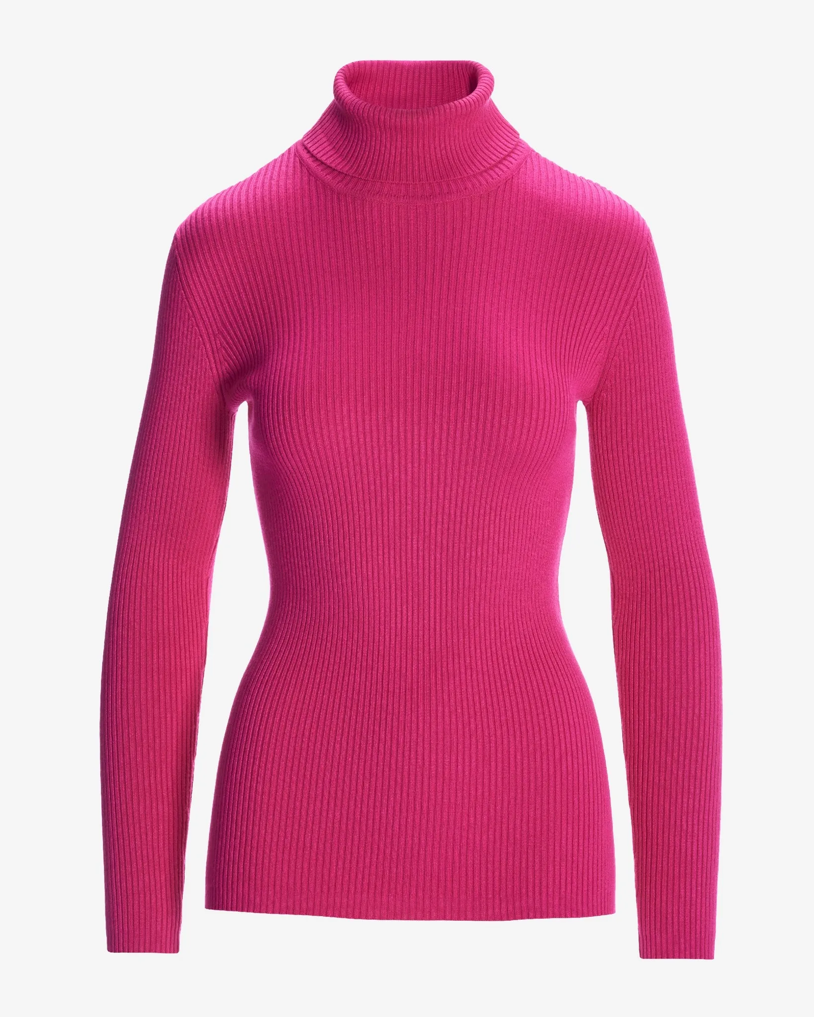Ribbed Turtleneck Sweater Cabaret Pink sold by Boston Proper product image thumbnail 2