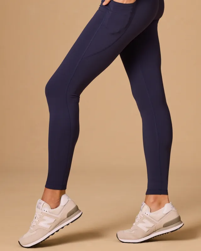 Tilly Pocket Leggings Navy sold by Boston Proper