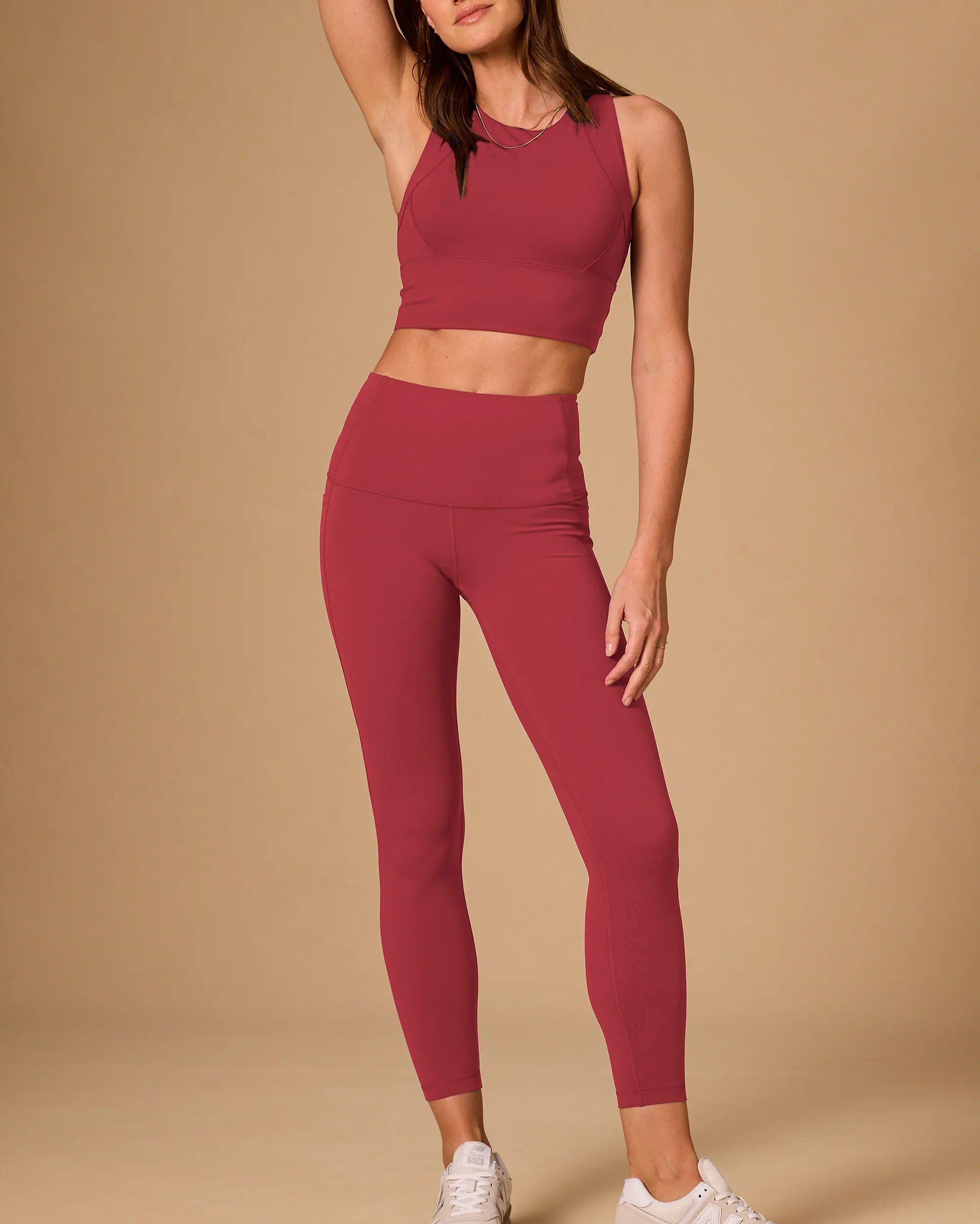 Tilly Crop Legging Red sold by Boston Proper product image thumbnail 2