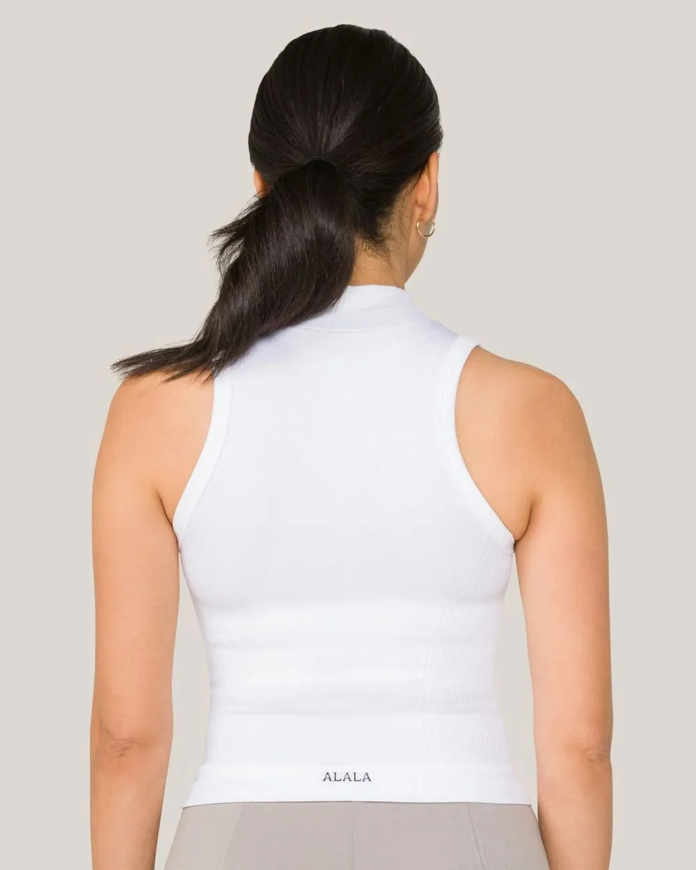 Barre Mock Tank White sold by Boston Proper product image thumbnail 3