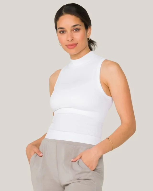 Barre Mock Tank White sold by Boston Proper
