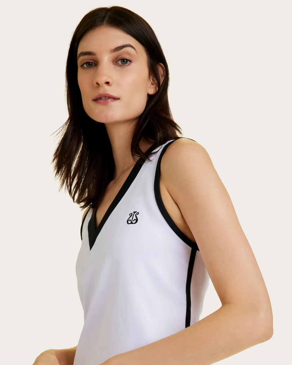 Tennis Tank White sold by Boston Proper