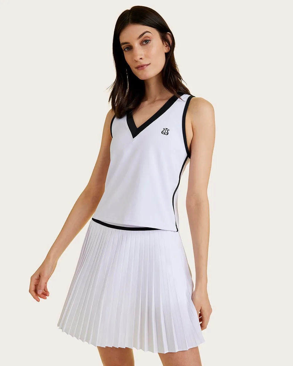 Tennis Tank White sold by Boston Proper product image thumbnail 2