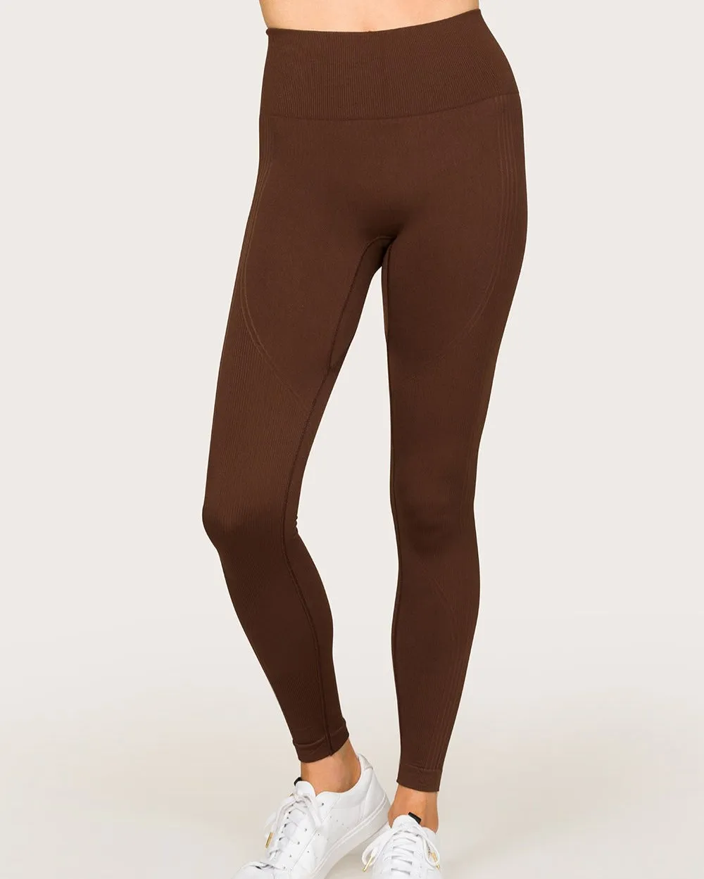 Barre Seamless Leggings Coffee sold by Boston Proper product image thumbnail 3