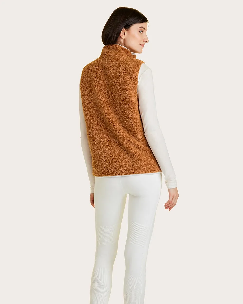 Reversible Ski Vest Khaki & Bone sold by Boston Proper product image thumbnail 3