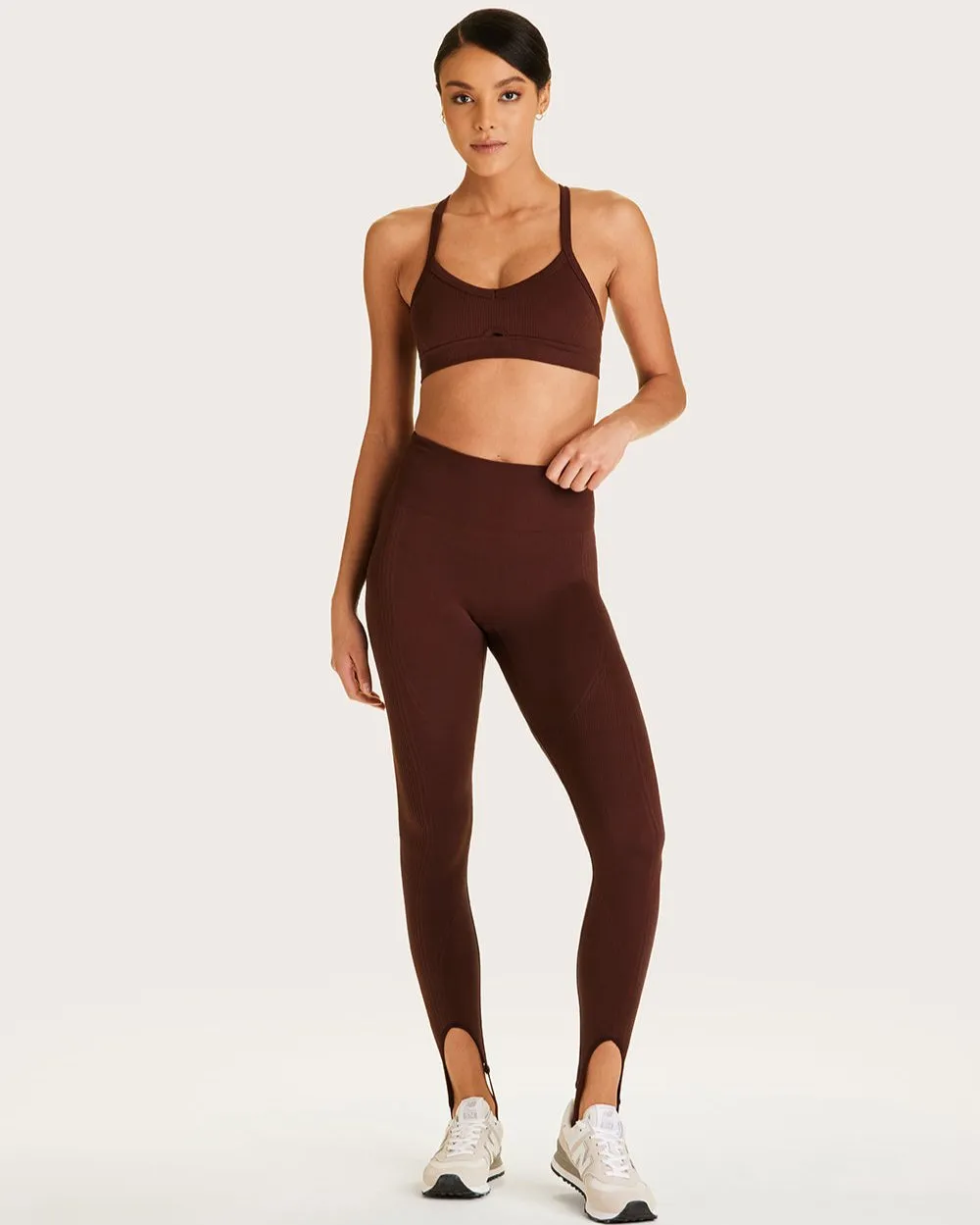 Barre Stirrup Leggings Coffee sold by Boston Proper product image thumbnail 3