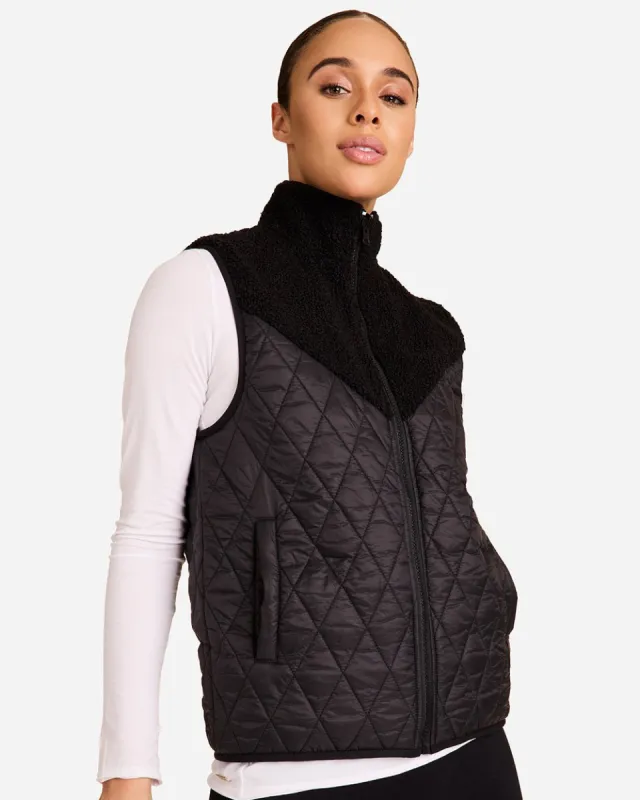 Reversible Ski Vest Black & Black sold by Boston Proper