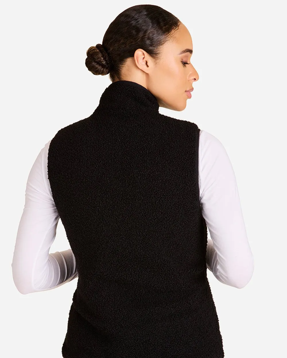 Reversible Ski Vest Black & Black sold by Boston Proper product image thumbnail 3