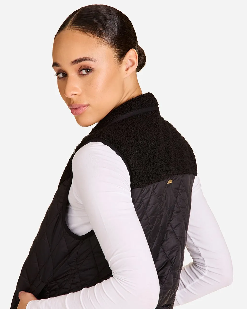 Reversible Ski Vest Black & Black sold by Boston Proper product image thumbnail 5