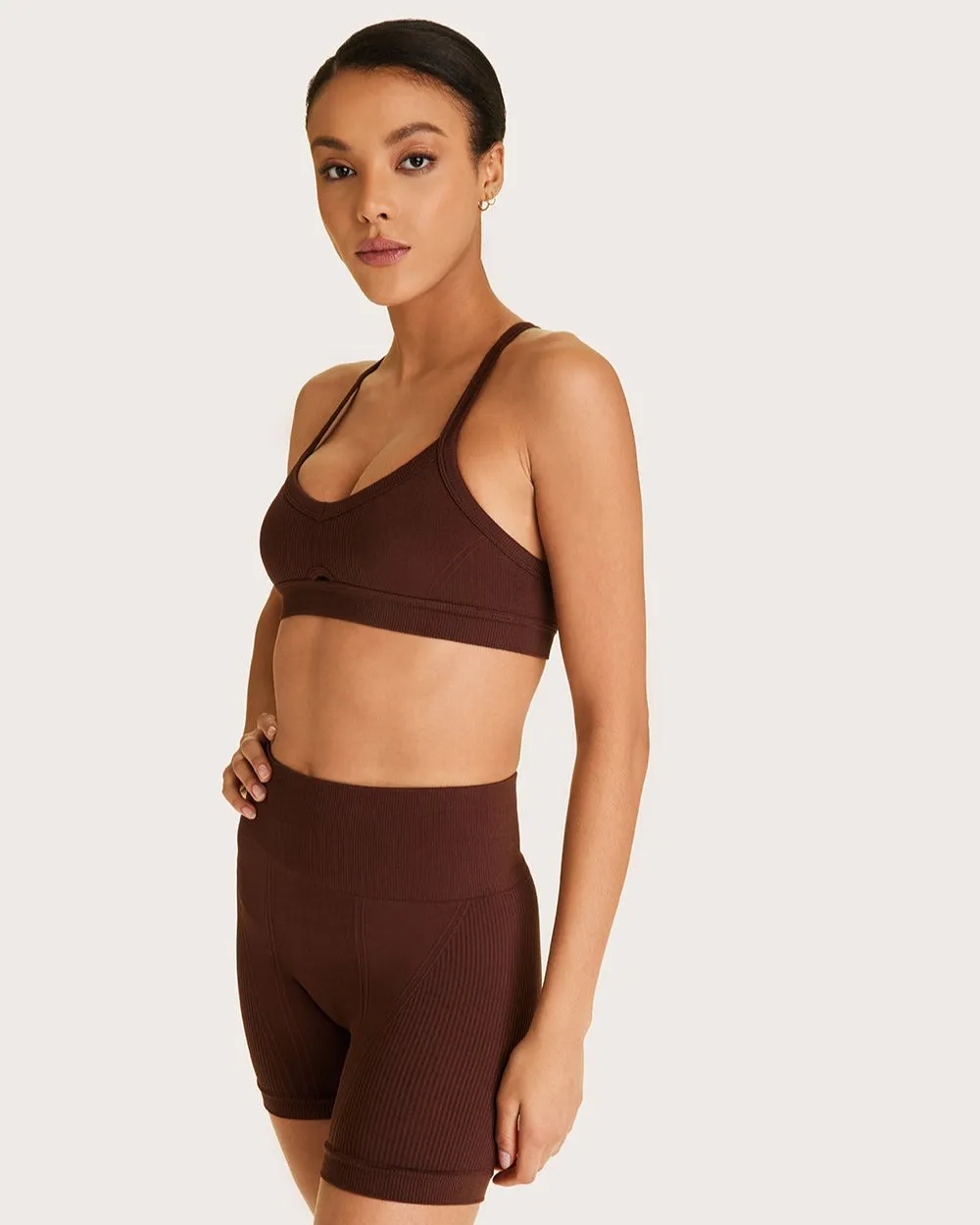 Barre Cami Bra Coffee sold by Boston Proper