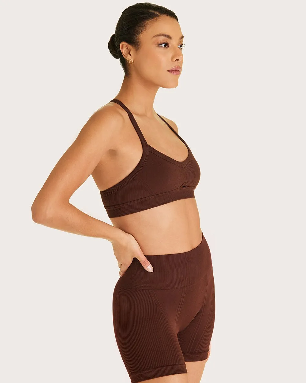 Barre Cami Bra Coffee sold by Boston Proper product image thumbnail 4