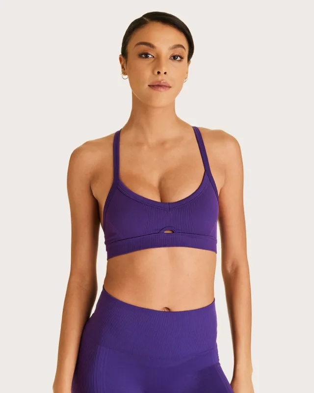 Barre Cami Bra Royal Purple sold by Boston Proper