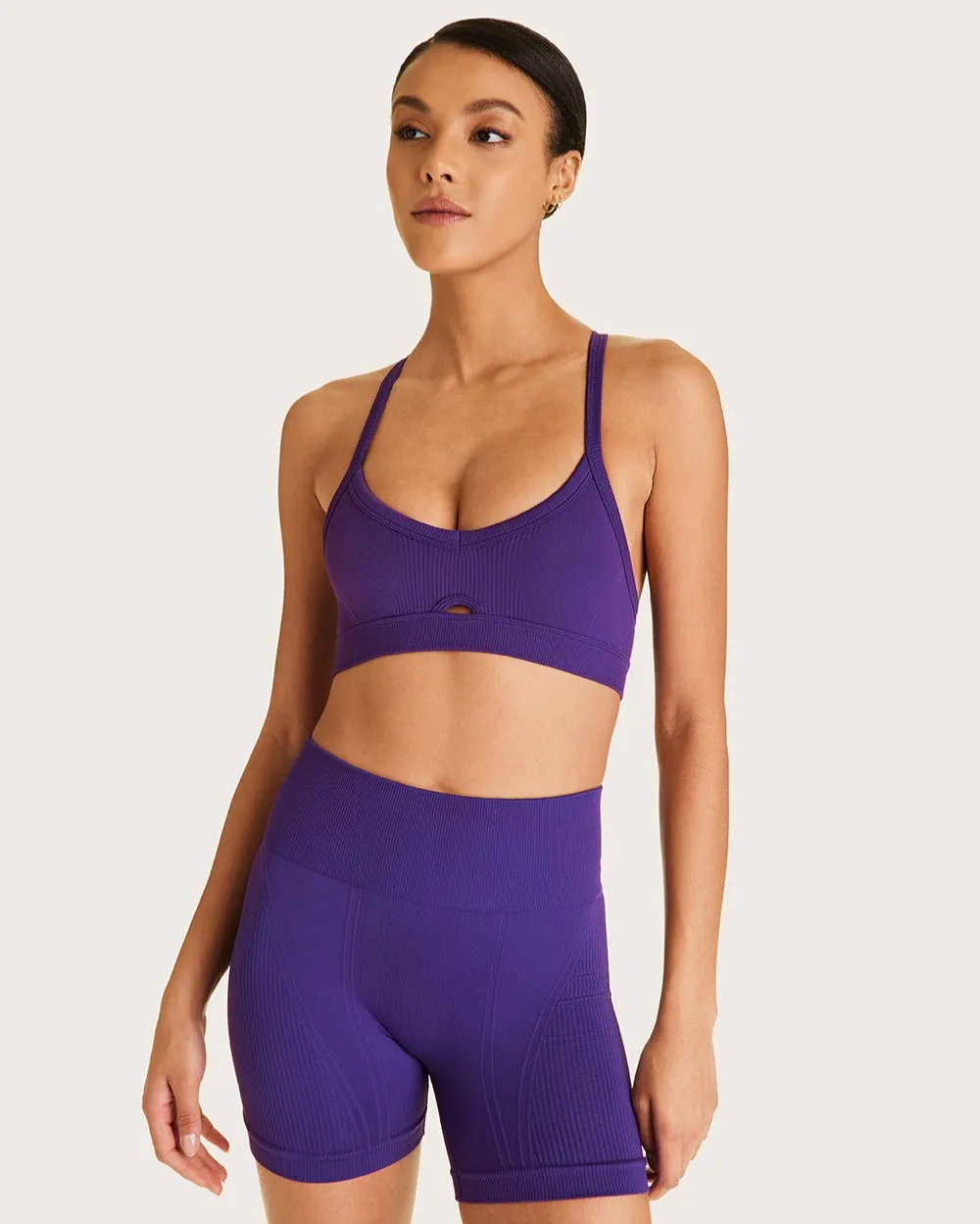 Barre Seamless Short Royal Purple sold by Boston Proper product image thumbnail 4