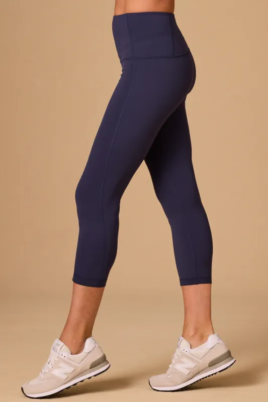 Tilly Crop Legging Navy sold by Boston Proper