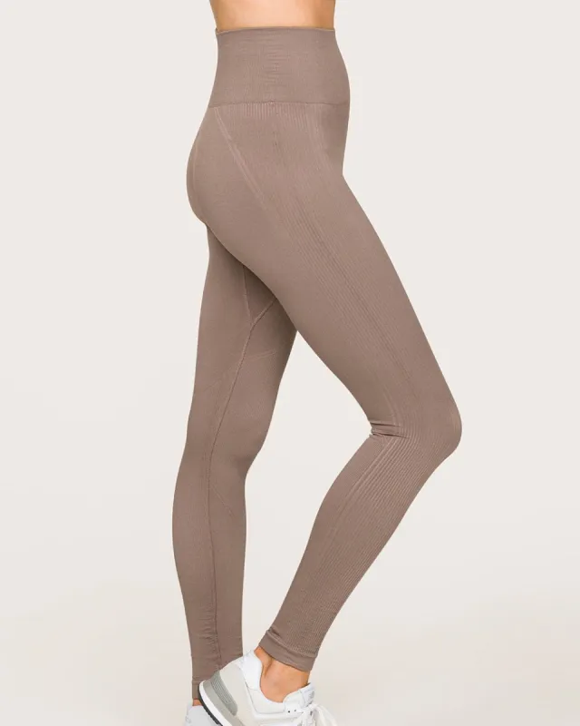 Barre Seamless Leggings Mushroom sold by Boston Proper