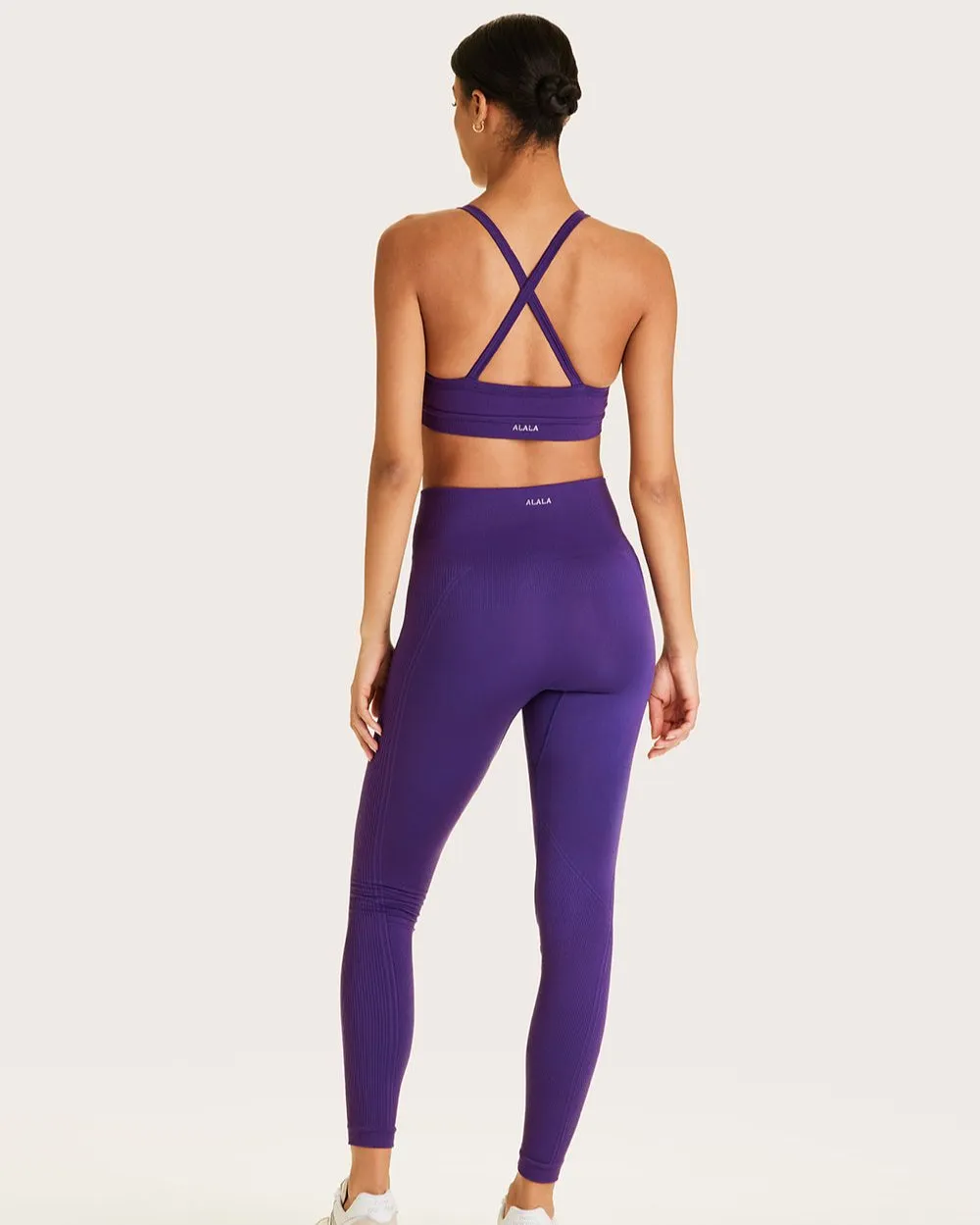 Barre Seamless Leggings Royal Purple sold by Boston Proper product image thumbnail 4