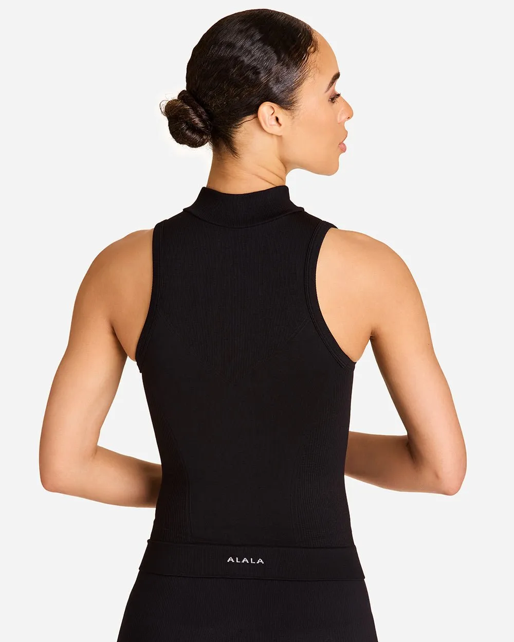Barre Mock Tank Black sold by Boston Proper product image thumbnail 2