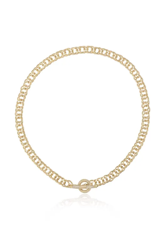 All About That Chain Crystal Necklace made by ettika
