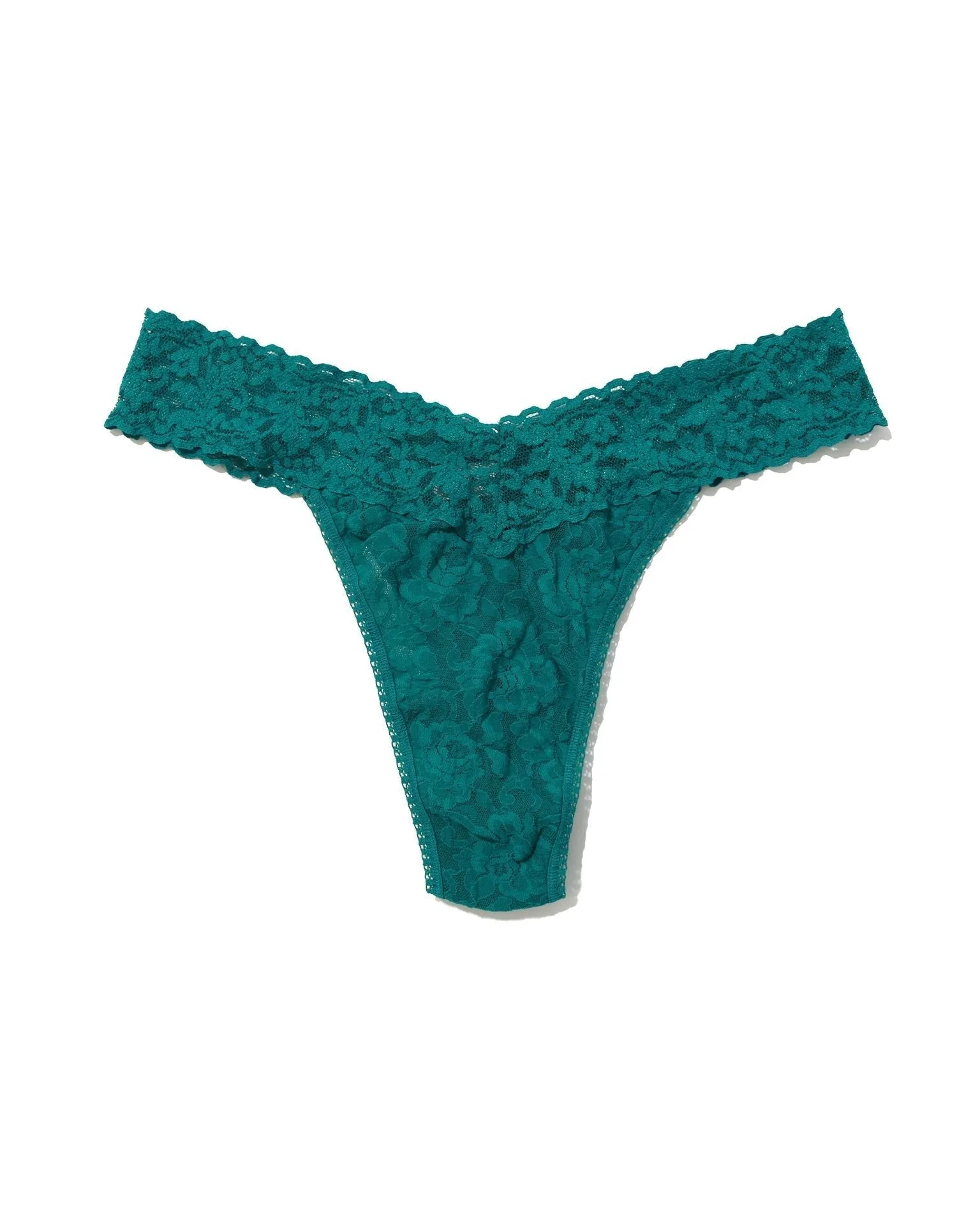 Signature Lace Original Rise Thong Northern Lights Green sold by Boston Proper product image thumbnail 4