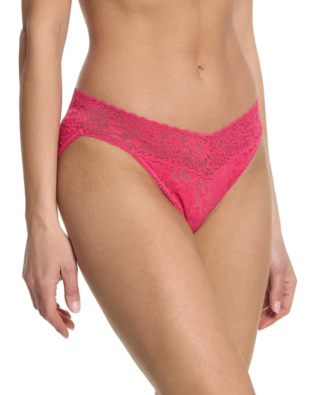 Signature Lace V-Kini Sweet Tart Pink sold by Boston Proper