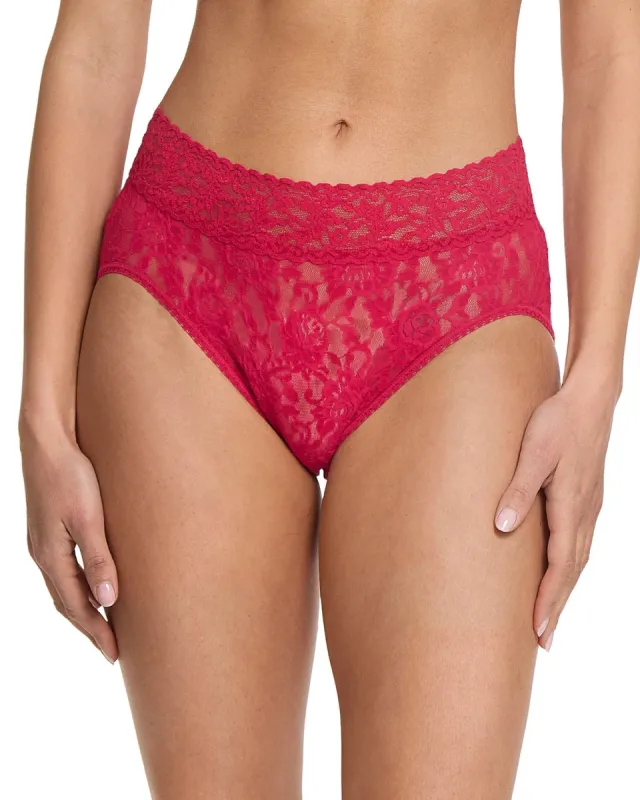 Signature Lace French Brief Beet Juice Red sold by Boston Proper