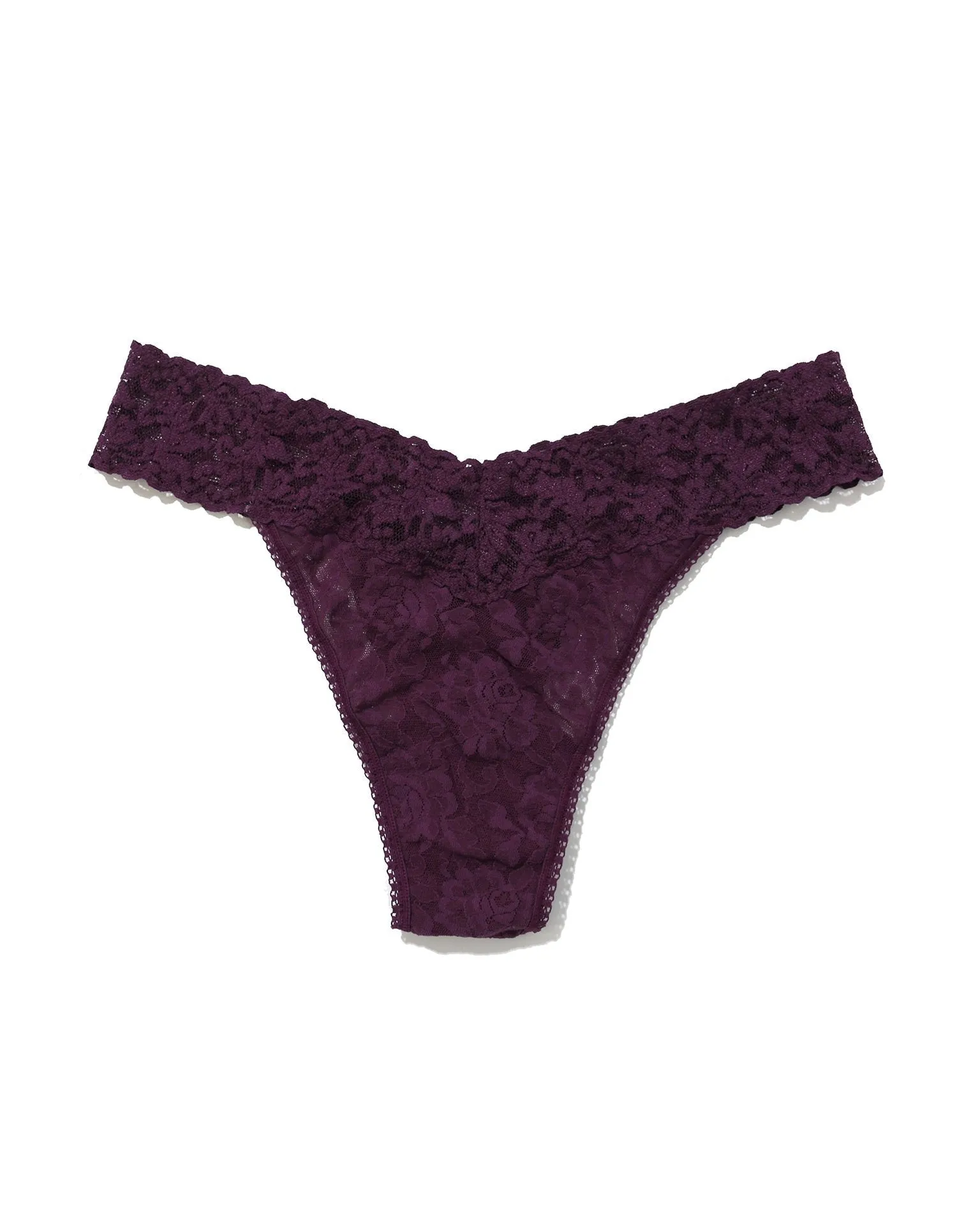 Signature Lace Original Rise Thong Stone Fruit Purple sold by Boston Proper product image thumbnail 3