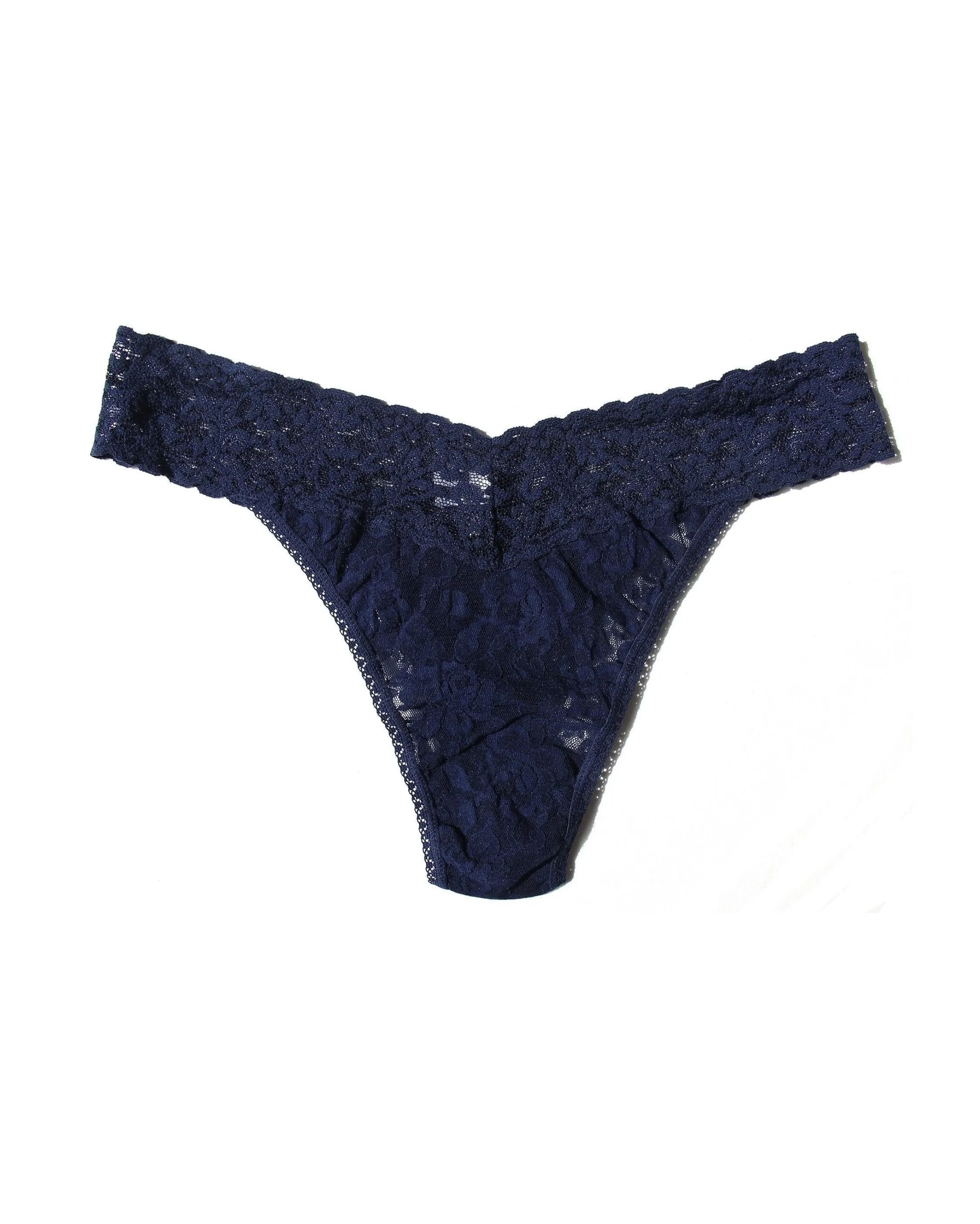 Signature Lace Original Rise Thong Navy sold by Boston Proper product image thumbnail 4