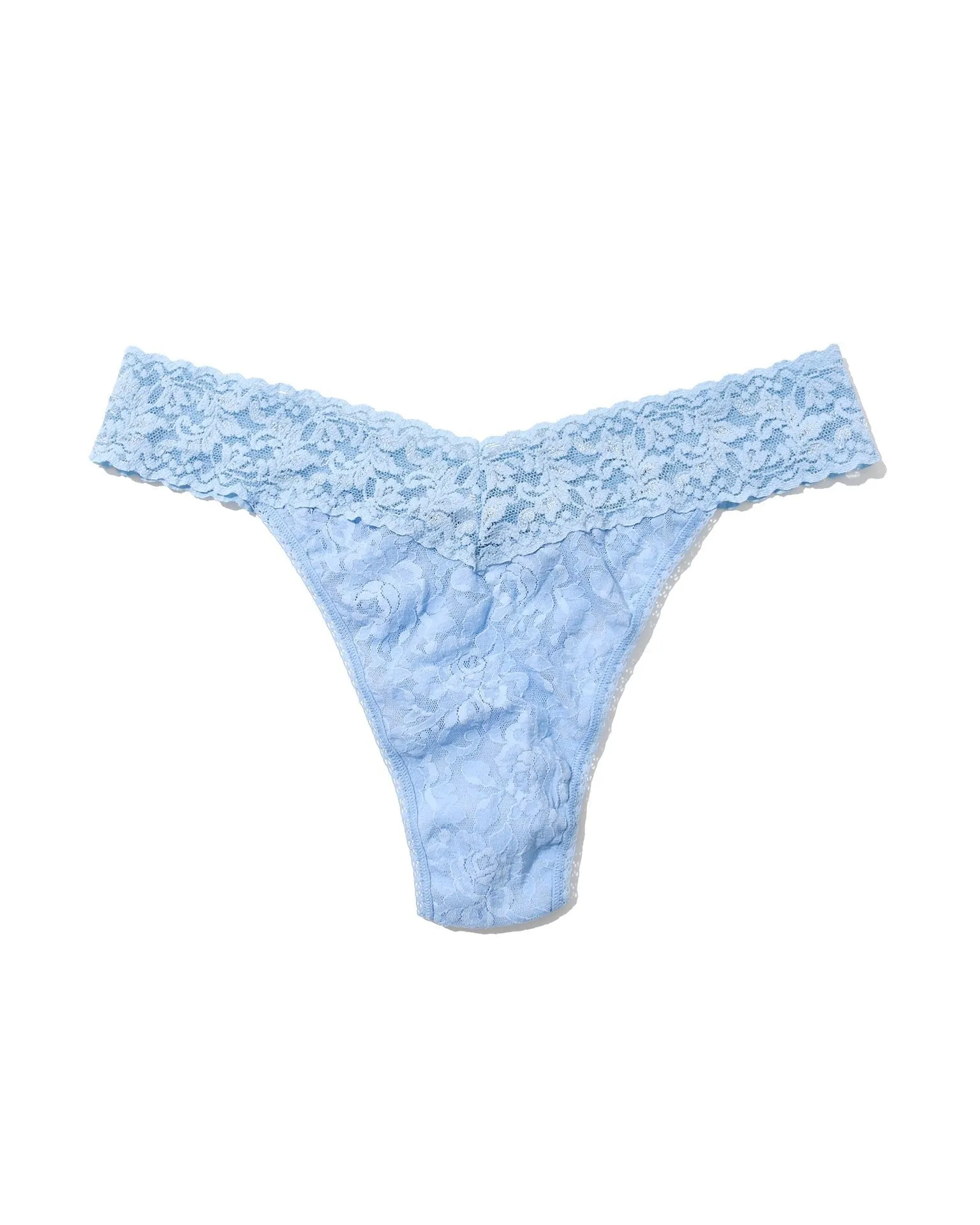 Signature Lace Original Rise Thong Clarity Blue sold by Boston Proper product image thumbnail 4