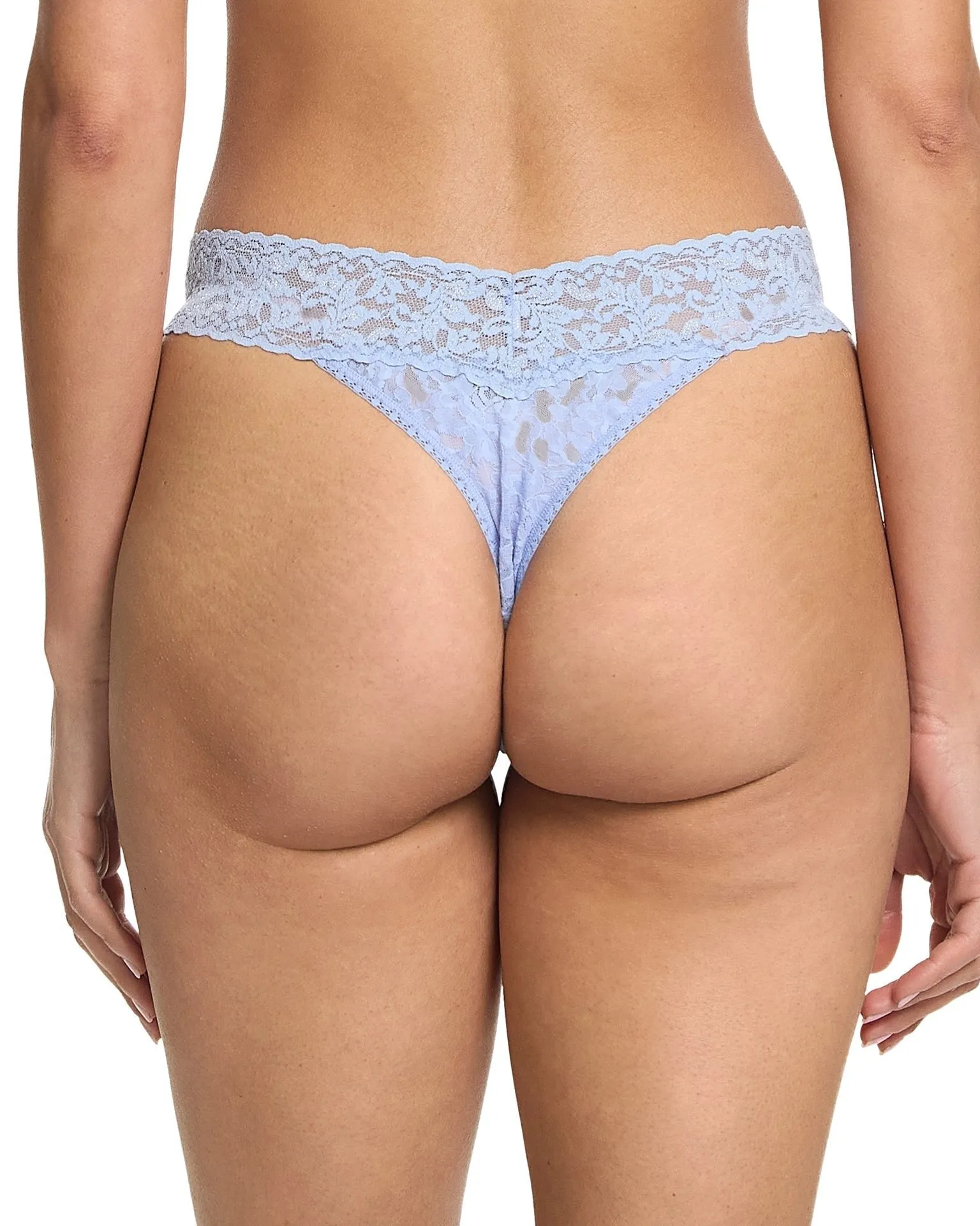 Signature Lace Original Rise Thong Clarity Blue sold by Boston Proper product image thumbnail 2