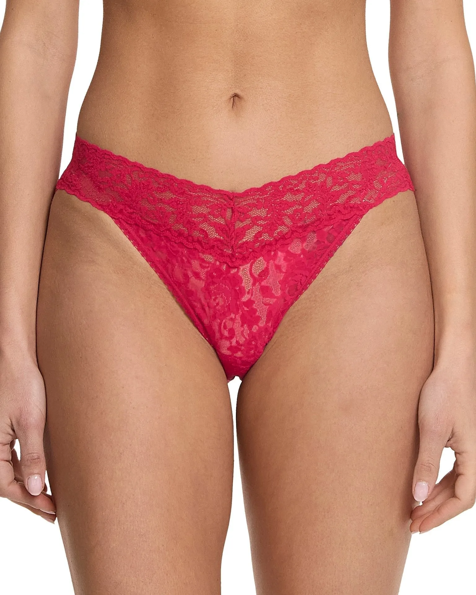Signature Lace V-Kini Beet Juice Red sold by Boston Proper